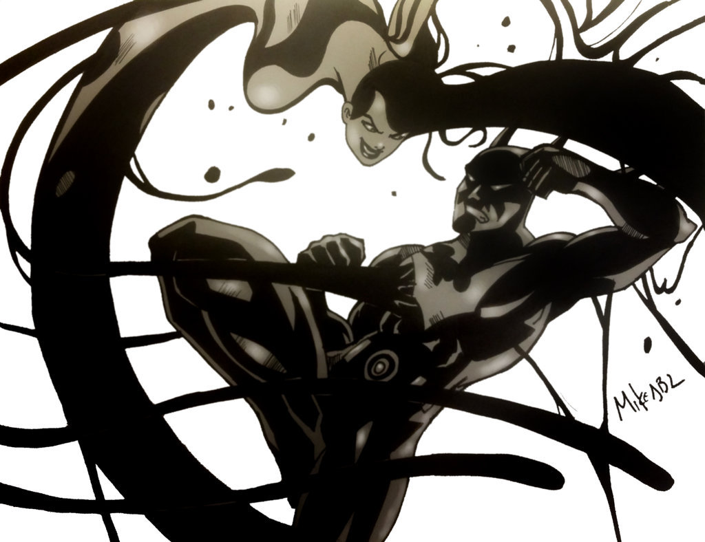 Very Schway — Batman Beyond vs Inque by MikeES