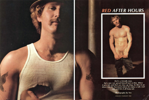 From HONCHO magazine (Feb 1983)Photo story called “Red After Hours”photos by Vex
