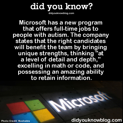 did-you-kno:  Microsoft has a new program that offers full-time jobs to people with
