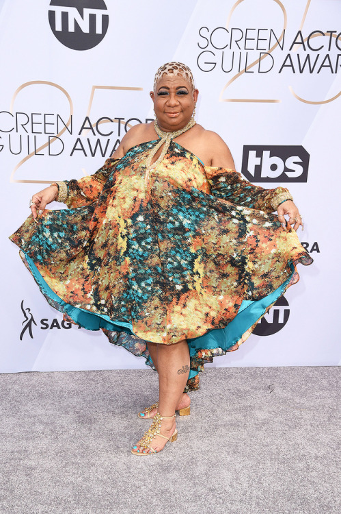 lance-troll:Luenell attends the 25th Annual Screen Actors Guild Awards, 2019