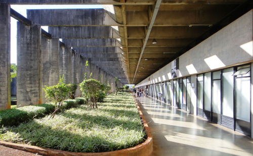 Oscar Niemeyer - University of Brasilia Central Institute of Sciences, Brasilia, Brazil, 1960.