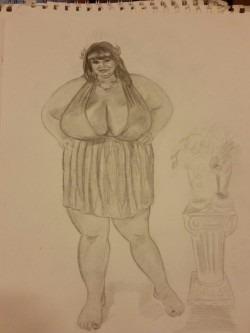 Quick sketch i did of lexxxiluxe as Aphrodite.