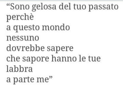 Per quale motivo stai piangendo? Tu hai me...