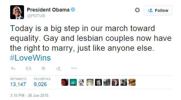 dashausofjack: dashausofjack26th June 2015 - Supreme Court legalizes same-sex marriage