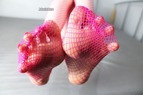 It’s fishnets friday, how much do you want to have my fishnet covered feet in your face?