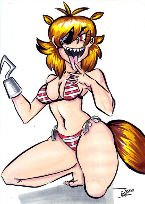 Porn day 13 of inktober!  Foxy the pirate!  photos