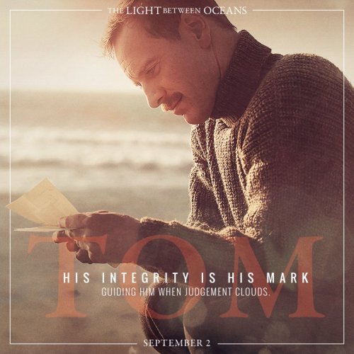 fassysource: Michael Fassbender as Tom Sherbourne in new The Light Between Oceans’ poster.