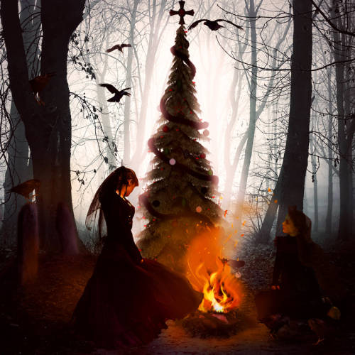  Dark Christmas, by Karin Claesson (KarinClaessonArt), via karinclaessonart.com.