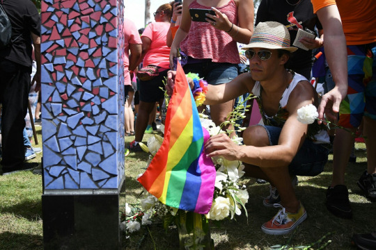 purelintrash:   The Advocate  Puerto Rico has unveiled its first LGBT monument, which also serves as a memorial to the 49 victims of the June 12 massacre at Orlando’s Pulse nightclub. Most of the people killed were LGBT and Latino, and a majority of