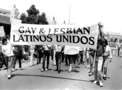 Lesbianherstorian: Gay &Amp;Amp; Lesbian Latinos Unidos Marching At The Los Angeles