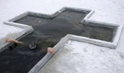 That’s how I want to drown too&hellip;in a cross shaped hole in the ice.  Praise Jebus!