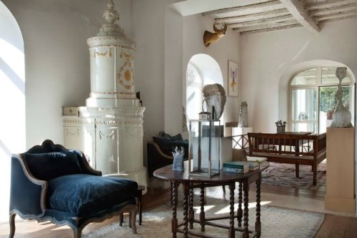 The artist Alessandro Twombly’s home and studio in Lazio, Italy.CreditFrom “Haute Bohemians” by Migu