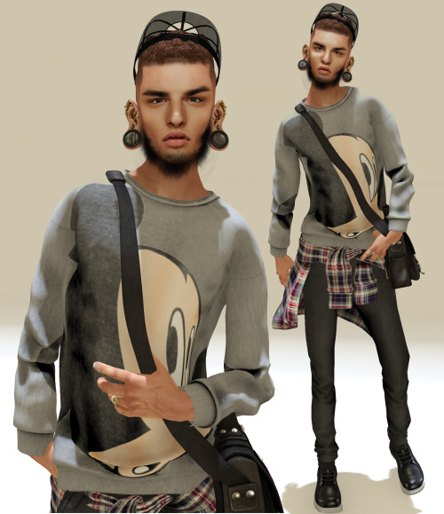 His LOTD. Hair: (Razor Sharp) High Nappy Skin Fade Shirt: (2Byte) Sweat Shirt / New! Pants: (Drop) C