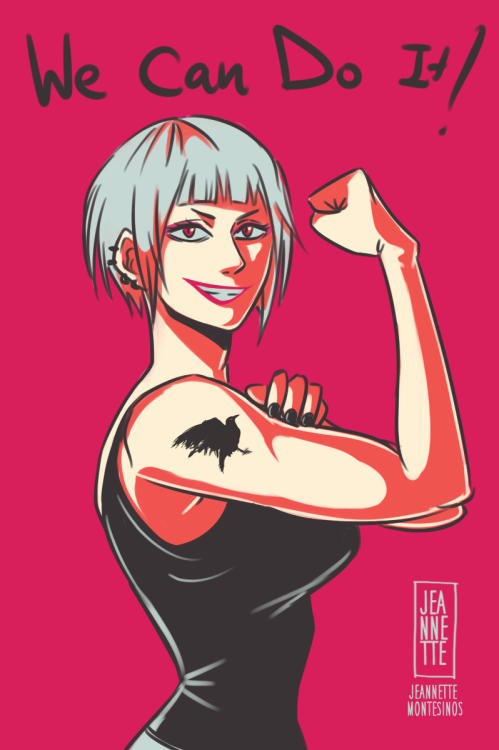 jeannetteleven:karasunoooo fight-o!Another Color paletteThis time is the badass Saeko Tanaka &lt;3 i love her! thanks An