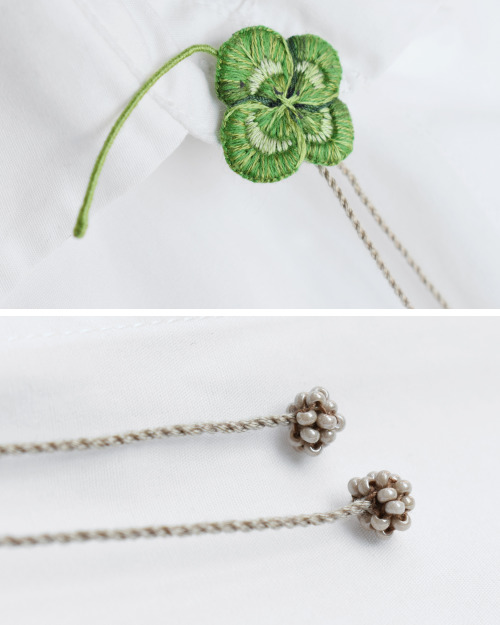 Four-leaf clover Brooch28 * 54 mmhttps://boosty.to/lerapetunina