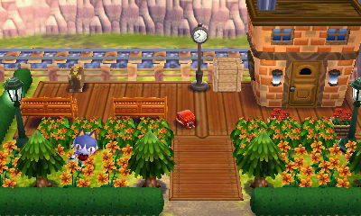 lavendertown-acnl: Rover’s train and train station.