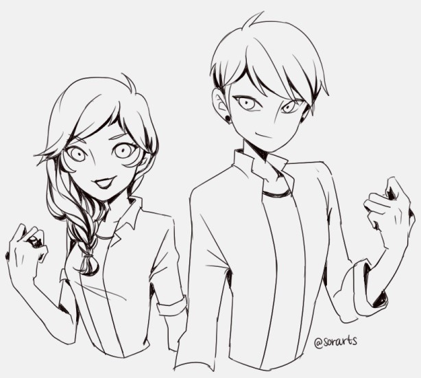 sorarts:  @yaushie‘s genderswap au because honestly, how could i not?????please
