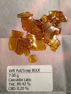 growingmindflowers:  7 grams Wifi Shatter 80.42% THC