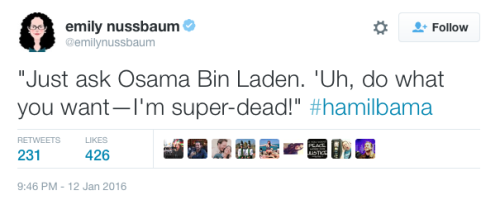 laureatelaurens:  The #ham4SOTU tag might be the most beautiful thing. Like ever. @linmanuel