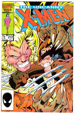 vaultofcomics:  UNCANNY X-MEN #213 (January 1987)Cover Art by Alan Davis &amp; Paul Neary 