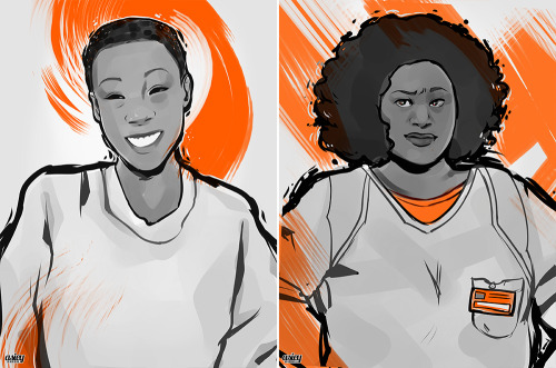 asieybarbie:  on my second watch of OITNB Season 2 and did some doodles…! 