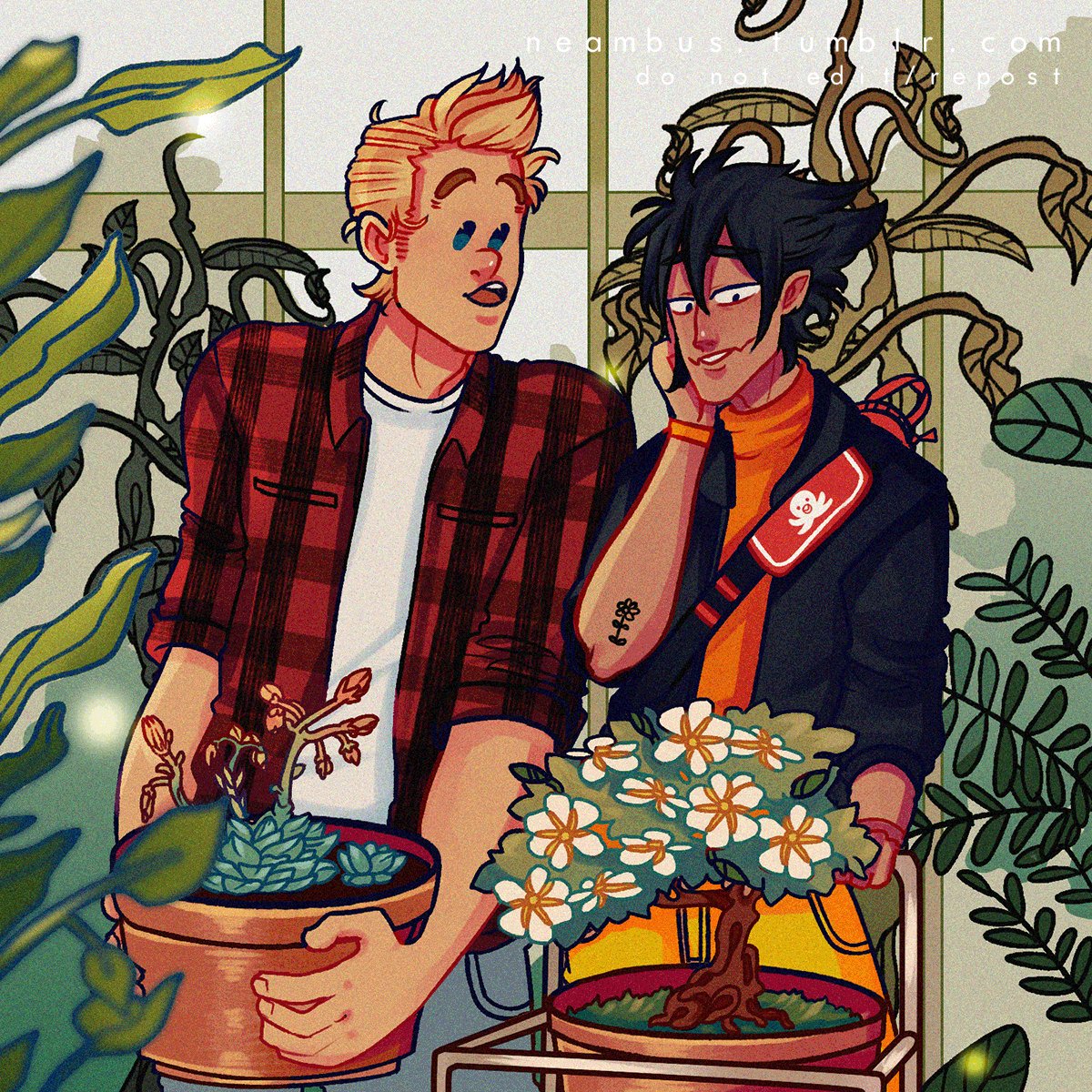 neambus: a cute college AU where Mirio and Amajiki are share a botany class together