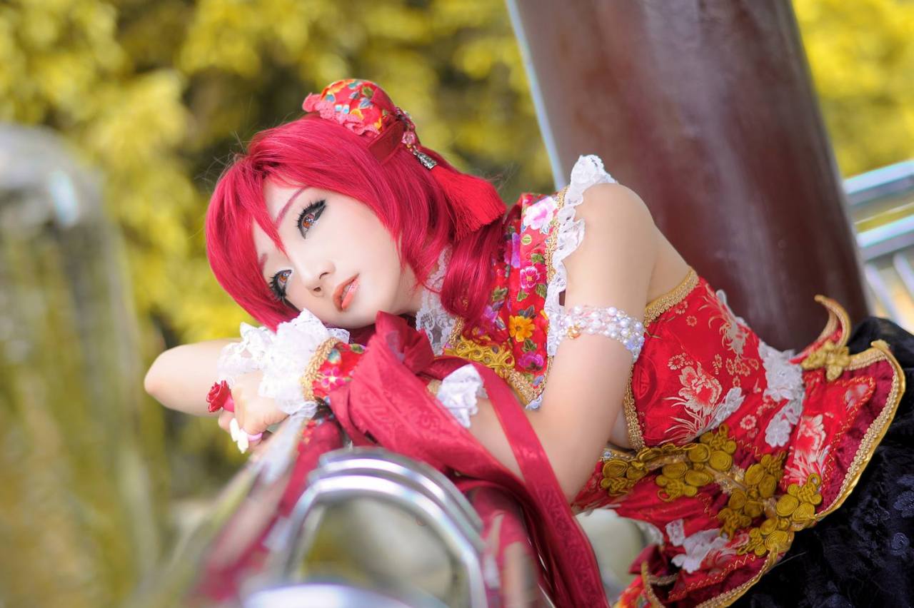 kuudererules:    Aza Miyuko Cosplay as Maki Nishikino &quot;Qipao version&quot;