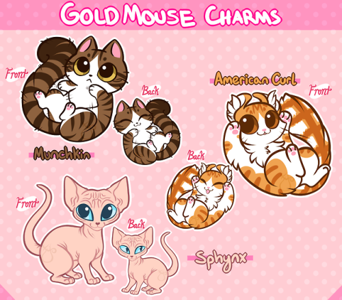 goldmouse: Double-Sided 1″ Acrylic Cat Charms Available on Etsy!! These charms are drawn and designe