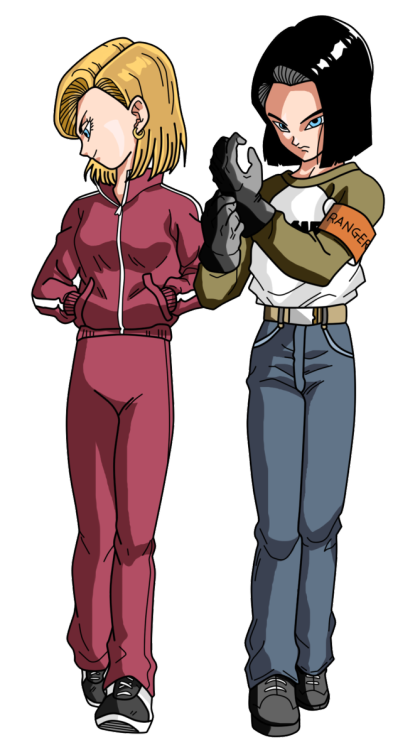 Androids 17 and 18 (DBS 2017) by MioKobayashi Together Again ! &lt;3
