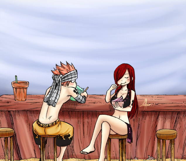 Here Comes A New Challenger! — lumenhistoira: Natsu & Erza RELAX