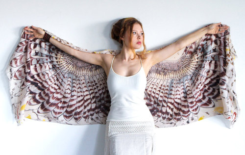 Roza Khamitova -Shovava Wing Scarves , Feather Of Me