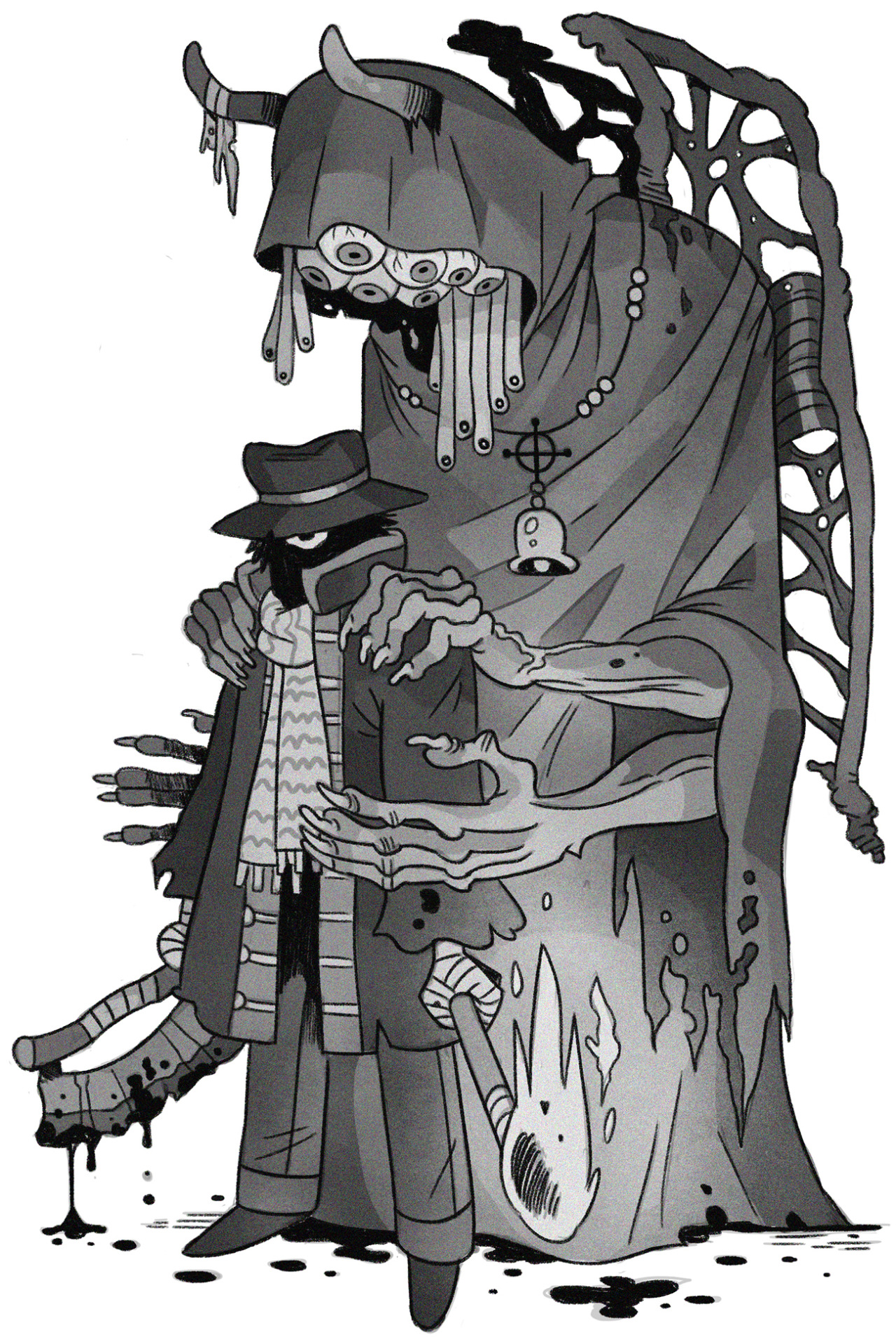insidematthieu:  I finished Bloodborne recently and had to celebrate by drawing something!