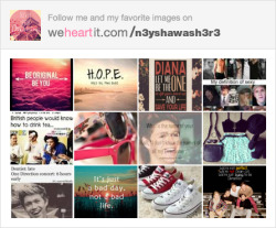 Follow me on We Heart It!