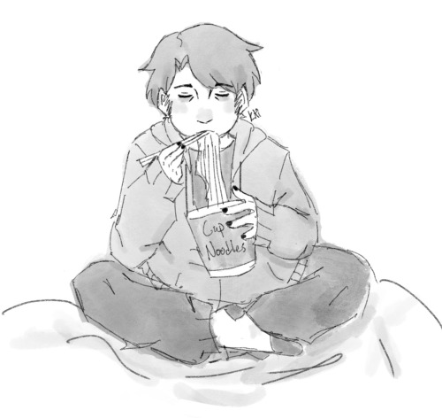 Uhhh Can You Draw Jay Eating A Cup Of Ramen Noodles? Or Better Yet Him Burning The Noodles Somehow. No