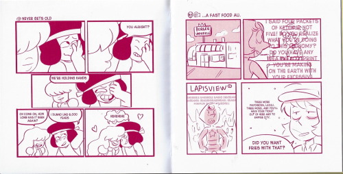 ascendenthia:  Have some more SU zines scans Peri’s such a cutie I cant function properly, and the Lapidot in these tho! (source: this guy on /co/ u go bro) 