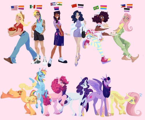 vivianaruyz:pony gijinkas i did back in march 2021… i still like em