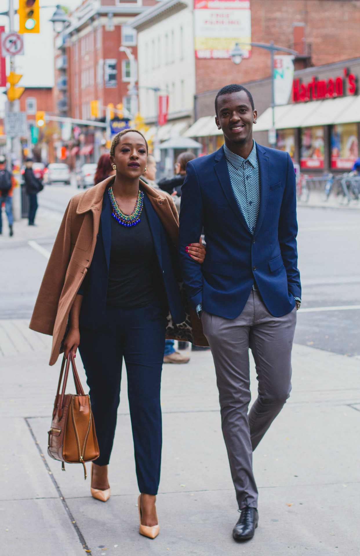 blackfashion:  Michel + Danièle | Bloggers Ottawa, CANADA. www.dmkontrast.com Tumblr