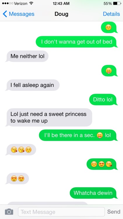 I love talking to him I wake up to him and go to sleep to his sweet voice 💜 I may have found my prince ☺️