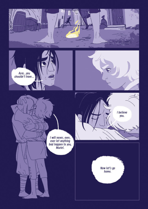 lauraguglielmo: A short comic I did about Asra and Muriel for @thechariotzine! I really love these t