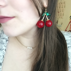 gucci cherry earrings