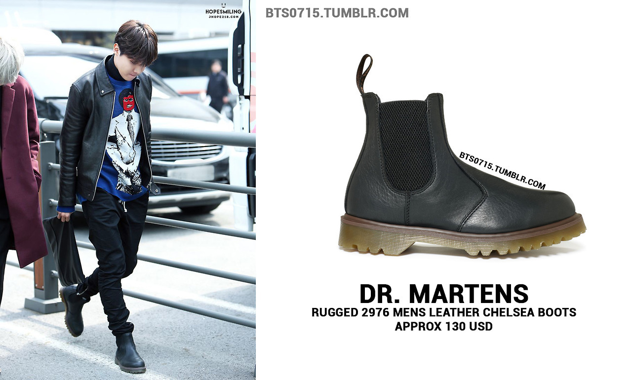 Het apparaat Wrok vernieuwen BTS FASHION/STYLE FINDER — (Requested) 160315 | J-HOPE : DR. MARTENS -  rugged...