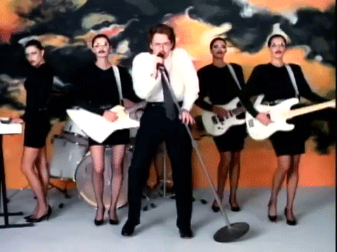 teawiththefabfour:  “Weird Al” Yankovic as Robert Palmer in the UHF music video