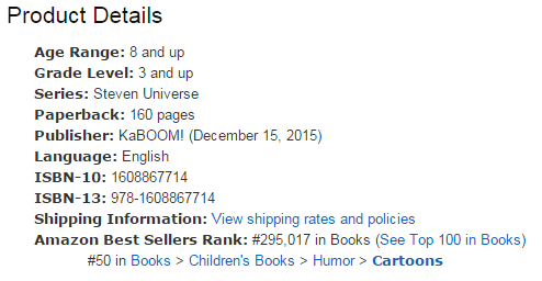 crystal-gems:  gemfuck:Amazon is listing a SU graphic novel to be released in December.