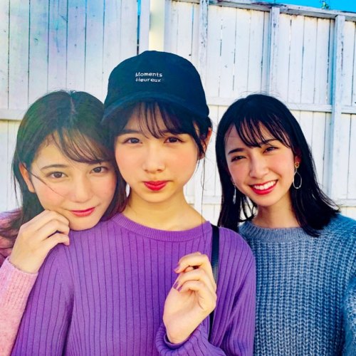 sakamichi-steps:  小坂菜緒 + 上村ひなの + 金村美玖 × Seventeen 2019年12月号 #オフショット