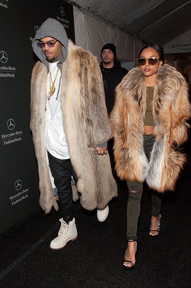 Chris attended Michael Costello’s fall 2015 show wearing:• a Helen Yarmak mink/rabbit/fox fur 