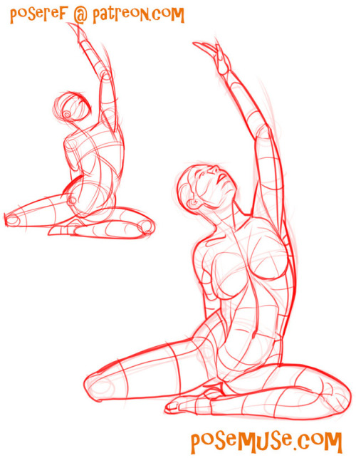 posereference: My poses are FREE TO USE. - trace them - use them as manniquins for your characters -