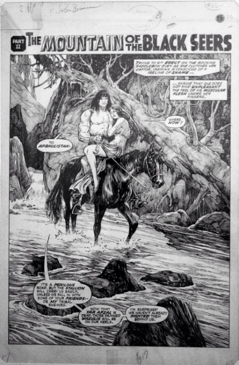 ungoliantschilde: ungoliantschilde:some Conan by John Buscema, with Inks by Alfredo Alcala. one of m