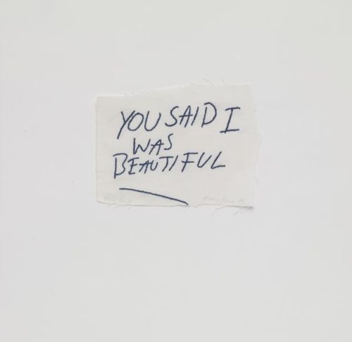 roodes:flowury:miwohae:Tracey Emin: You Said I Was Beautiful (2009)i think this is really cool becau