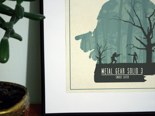 pixalry:  Metal Gear Solid Posters - Created by Chris Minney Available for sale at his Etsy Shop.