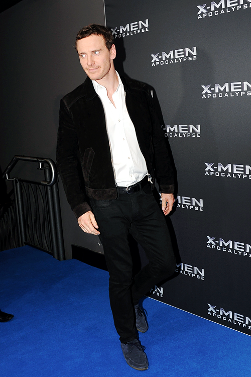 mcavoys: Michael Fassbender attends the X-Men: Apocalypse VIP screening at Event Cinemas George Stre